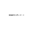  地域研究入門レポート